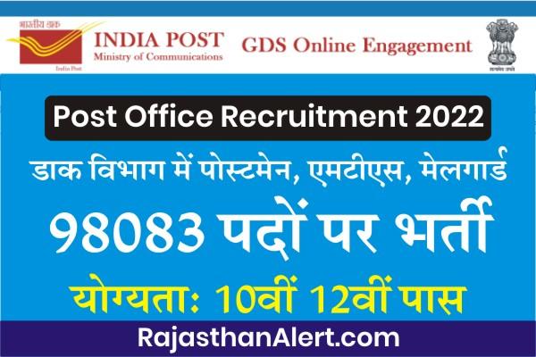 India Post Office Bharti 2022, Indian Post Office Recruitment 2022, Age Limit, Qualification, Application Fees, Vacancy Post Details, How To Apply, Postman, Posts Mail Guard, MTS Bharti